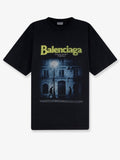 Balenciaga The Address Cotton T-Shirt Black