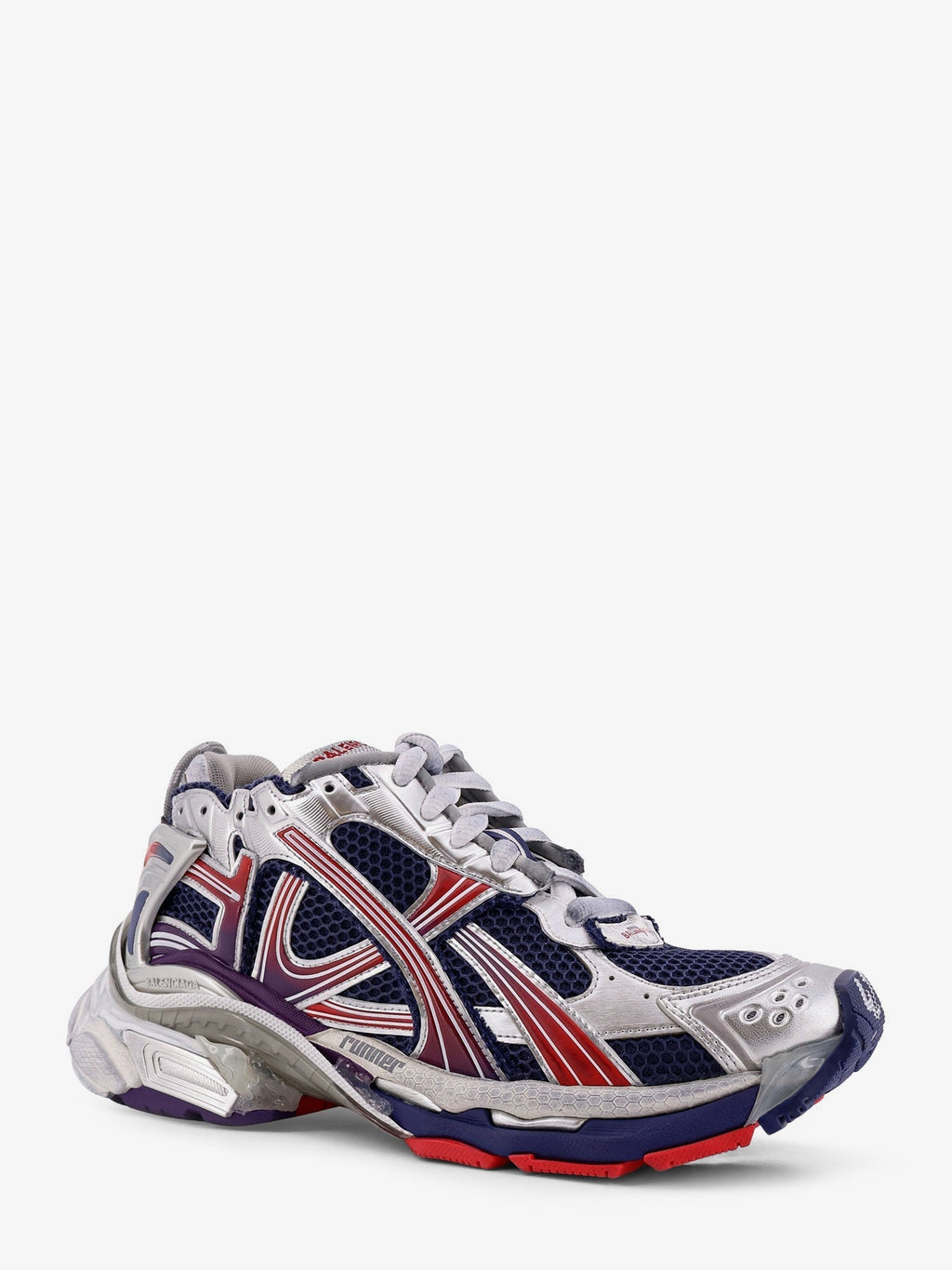 Balenciaga Men Mesh And Nylon Runner Sneakers