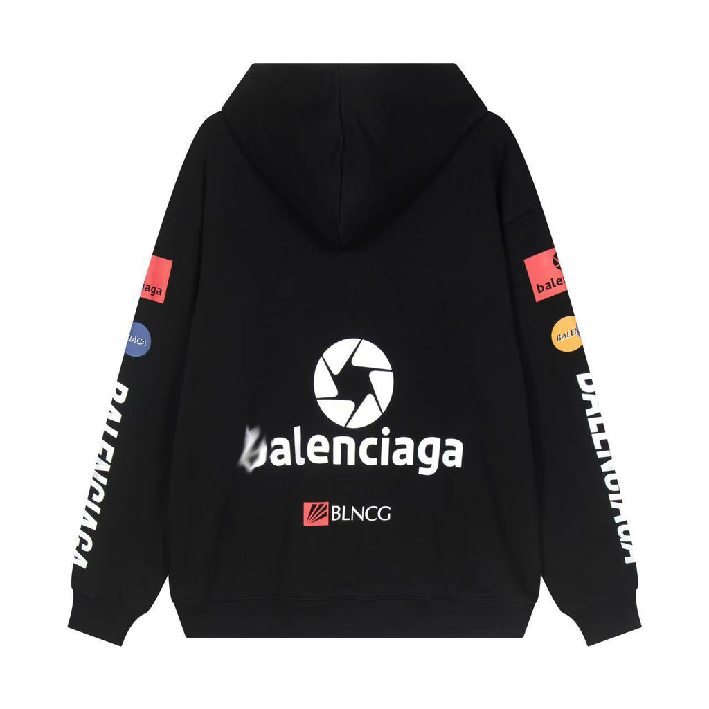 Balenciaga LOGO Print Gradient Hoodie