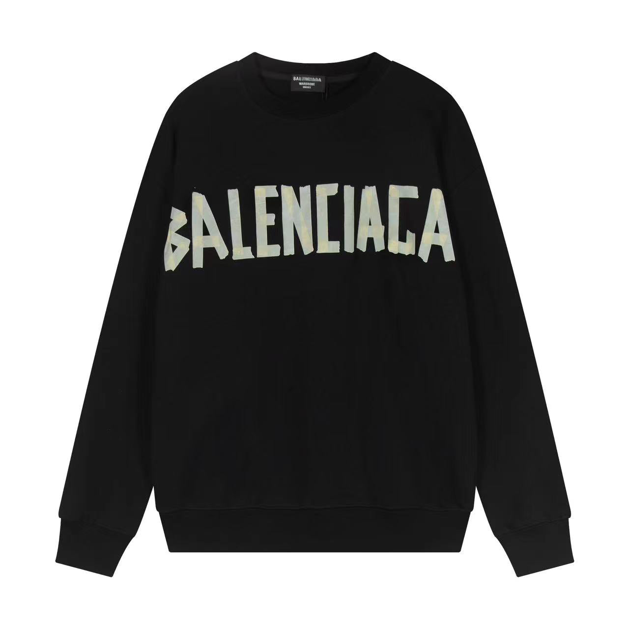 Balenciaga Men's Crew Neck Hoodie