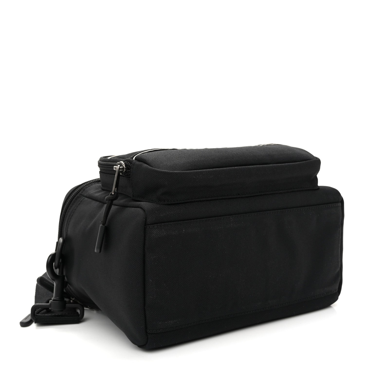 Nylon Logo Sport Camera Bag Black