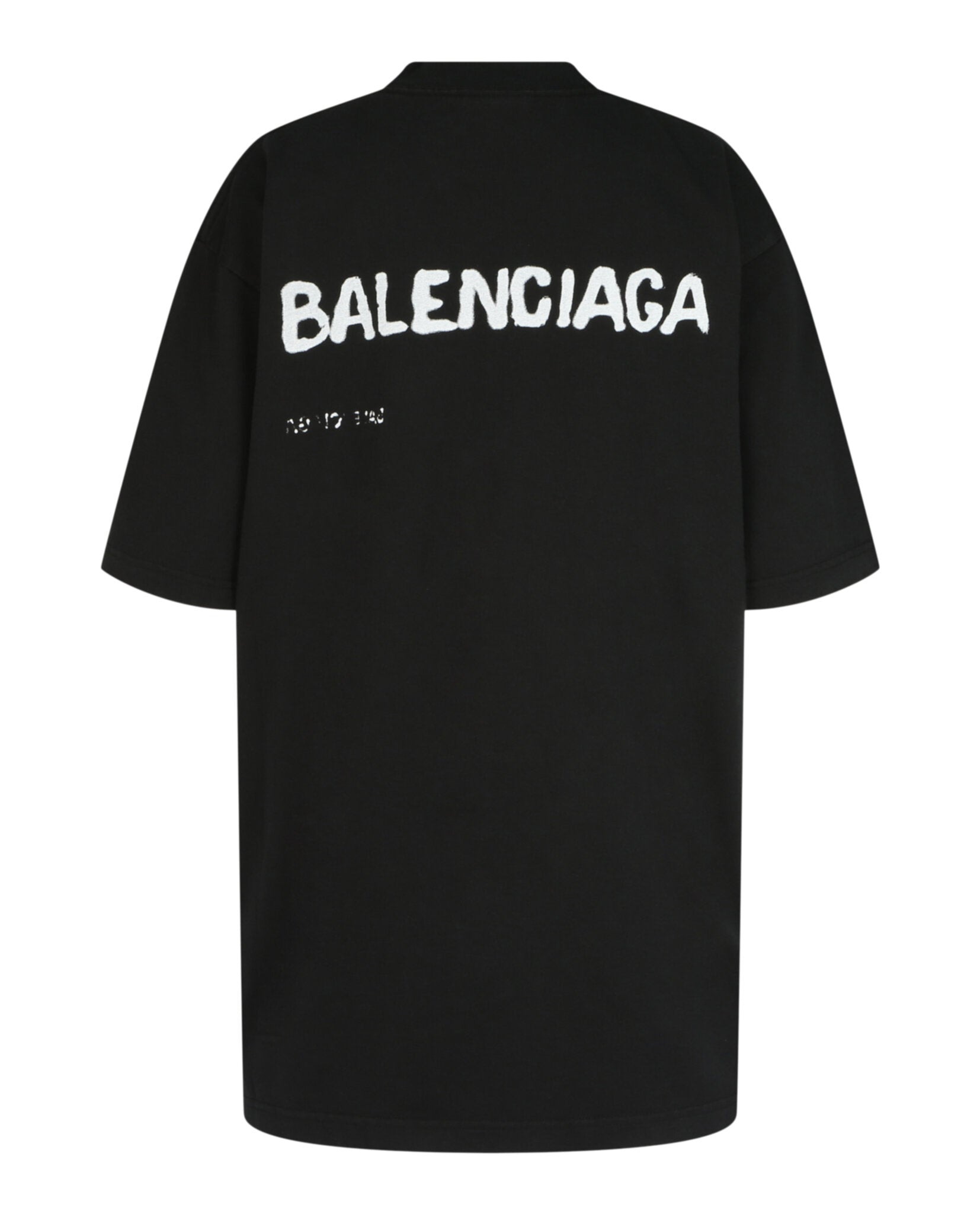 Balenciaga Womens Oversized Hand Drawn T-Shirt