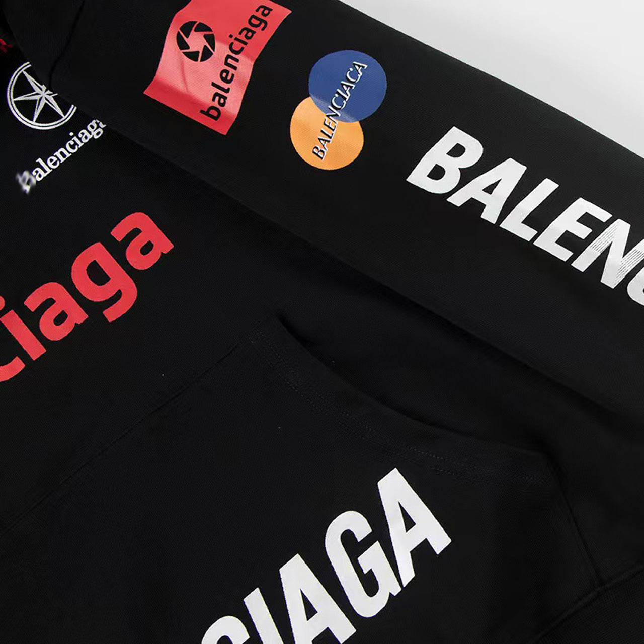 Balenciaga LOGO Print Gradient Hoodie