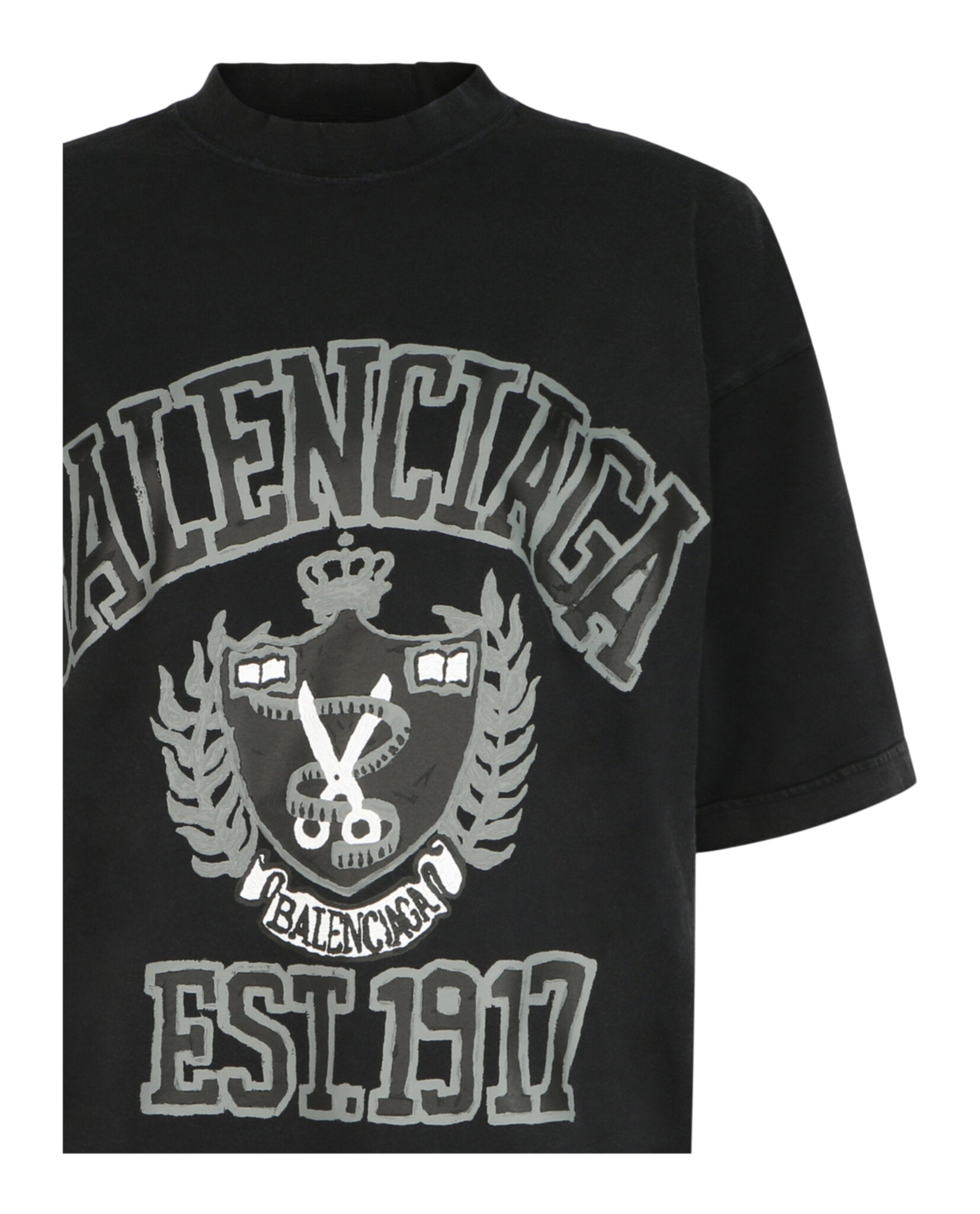Balenciaga Oversized College Logo T-Shirt