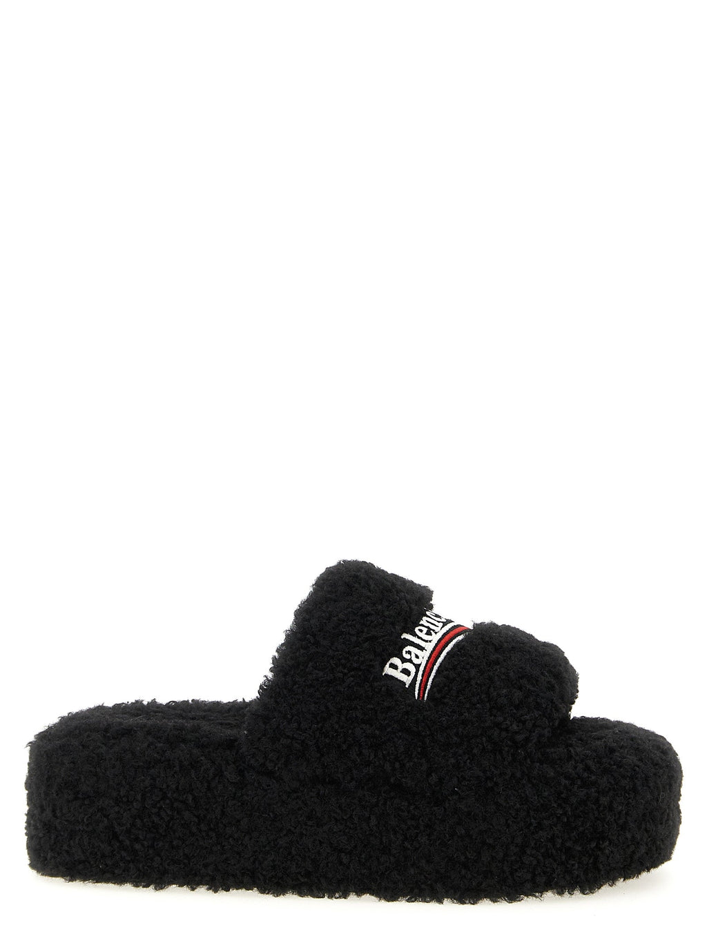 Balenciaga Women 'Furry Platform' Slides