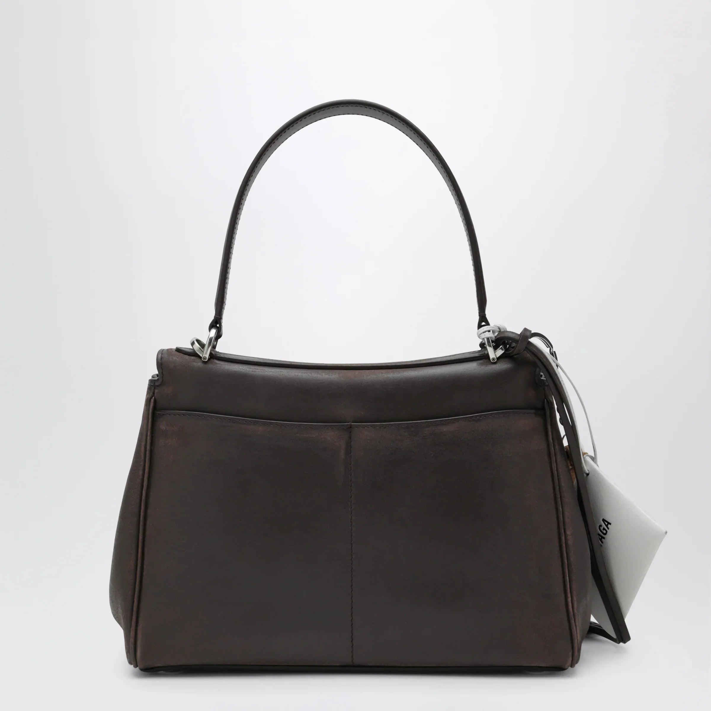 Balenciaga - Small Rodeo bag in calfskin leather, espresso