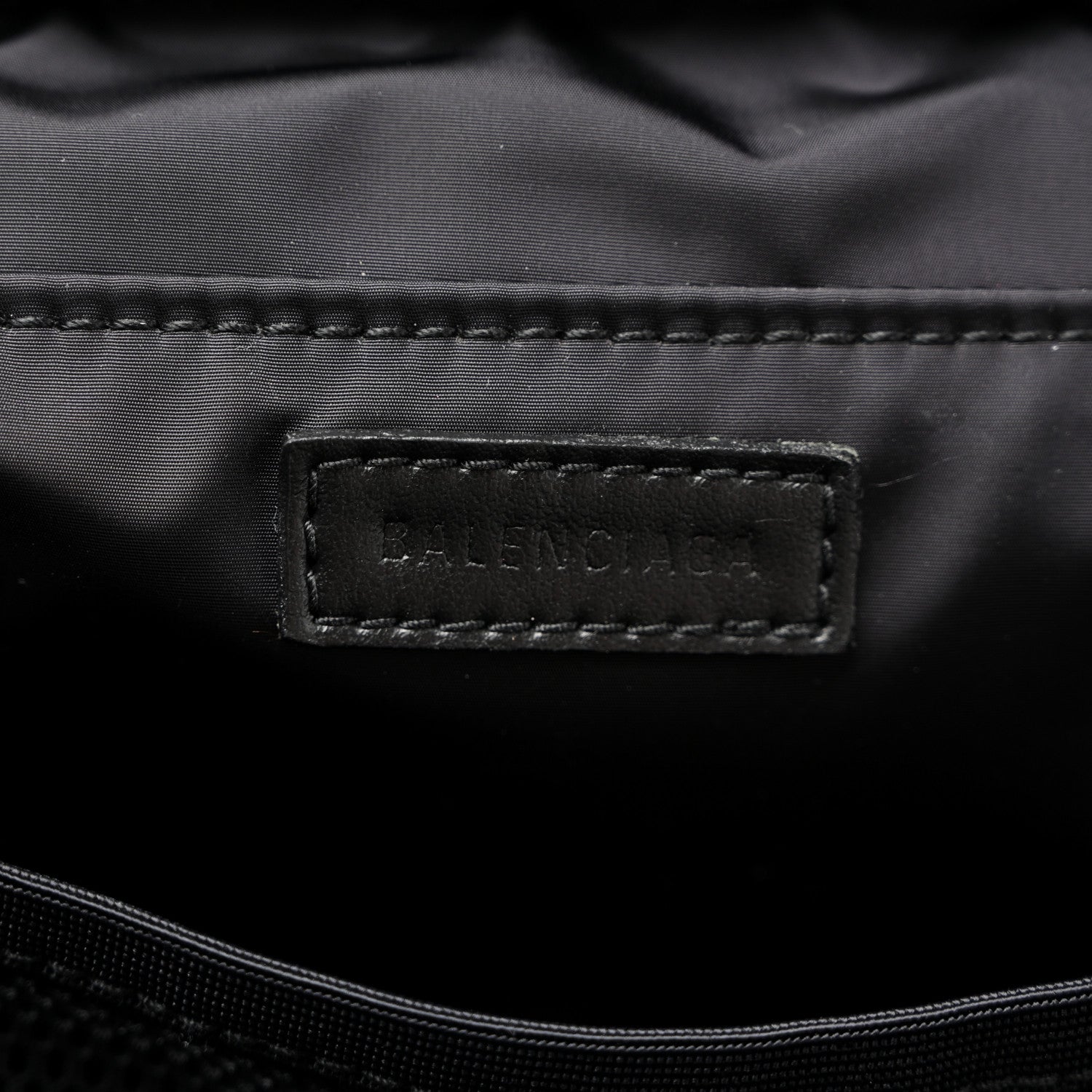 Nylon Logo Sport Camera Bag Black