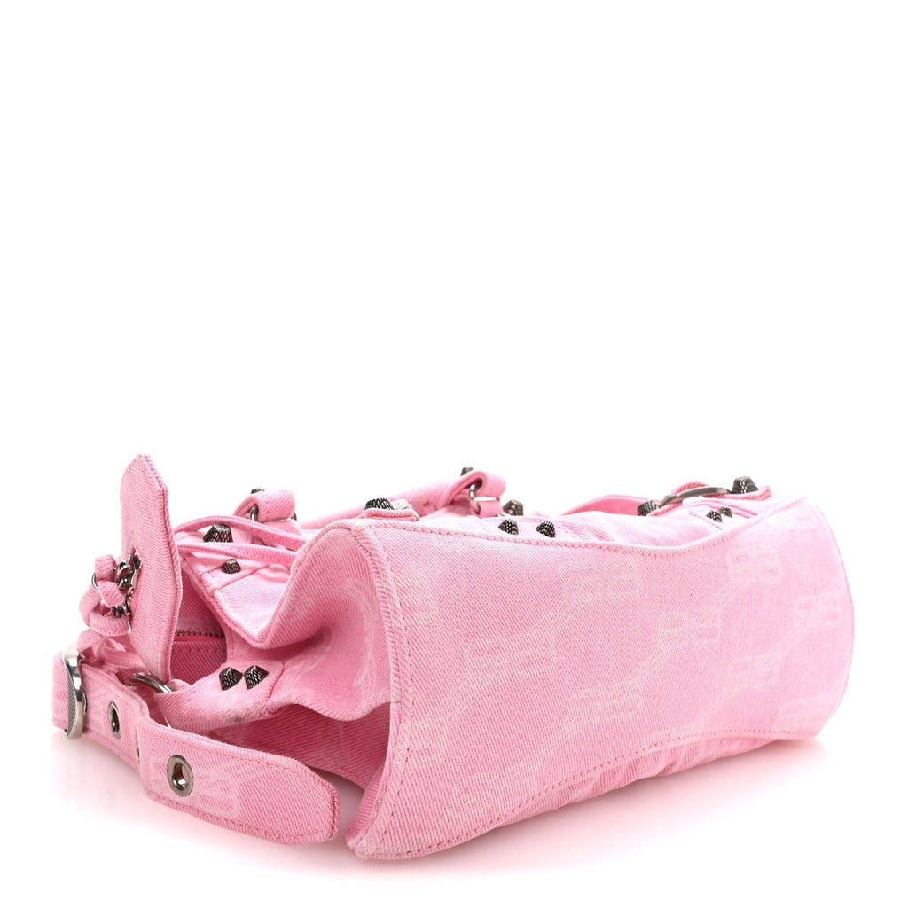 Denim BB Monogram Neo Cagole Handbag XS Pink