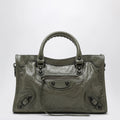 Balenciaga - Le City small tote bag in military green