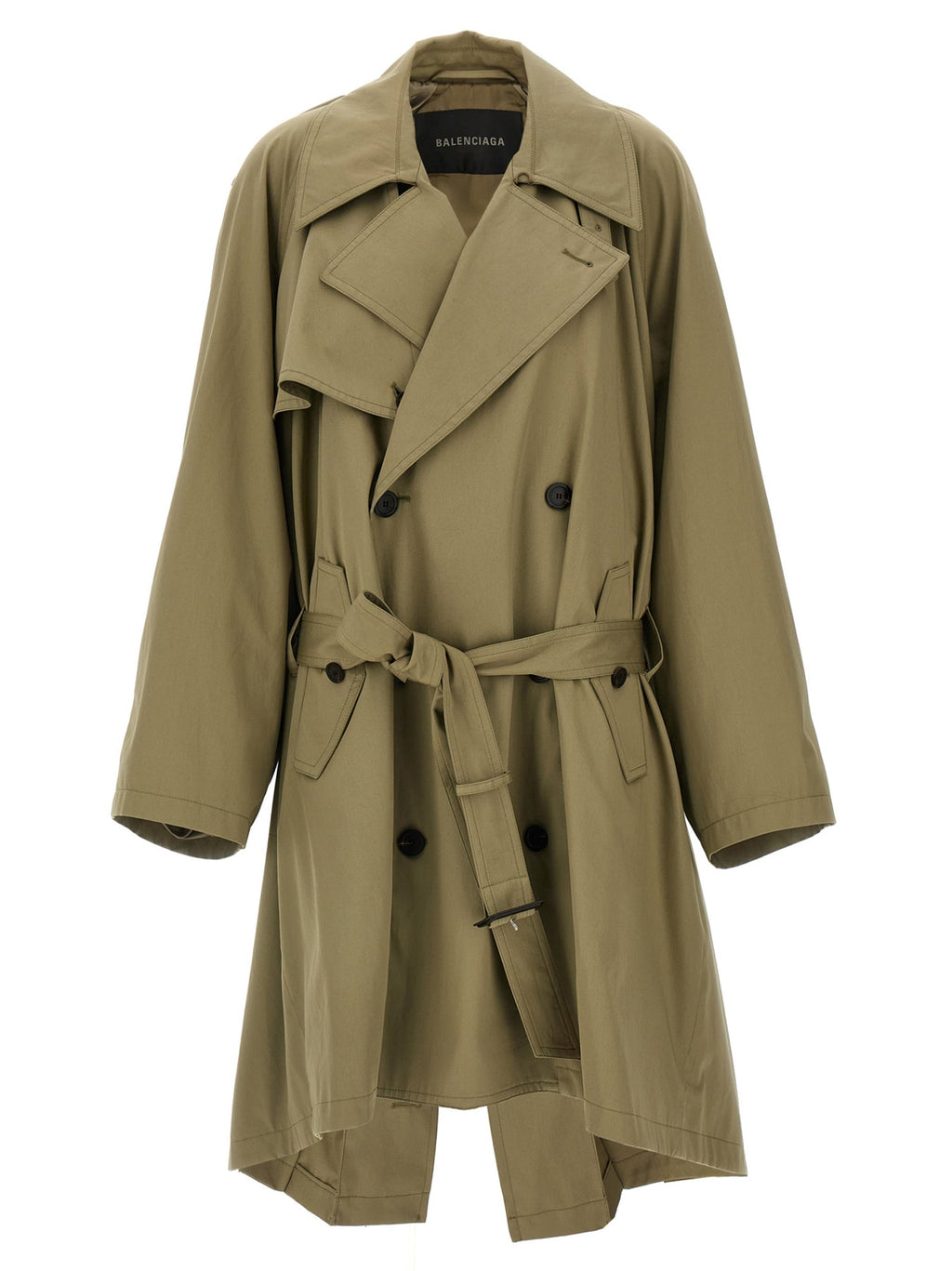 Balenciaga Draped Neck Trench women Coat