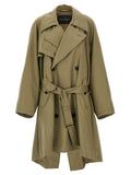Balenciaga Draped Neck Trench women Coat