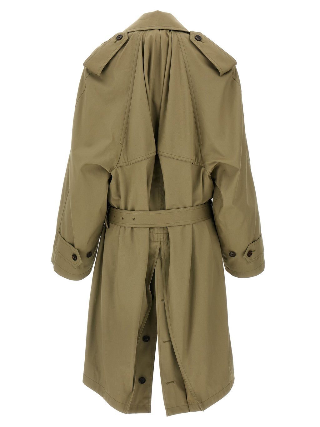 Balenciaga Draped Neck Trench women Coat