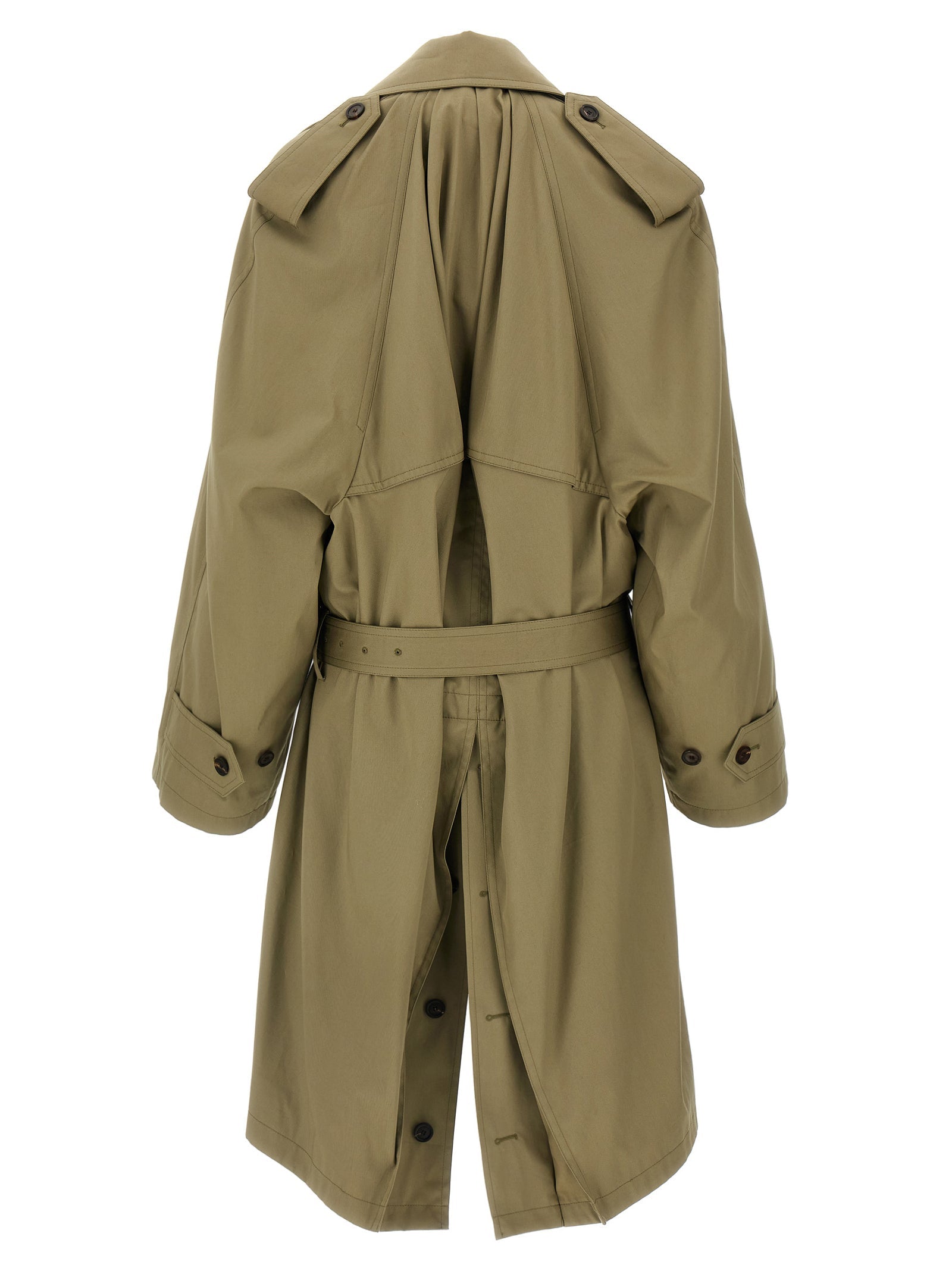Balenciaga Draped Neck Trench women Coat