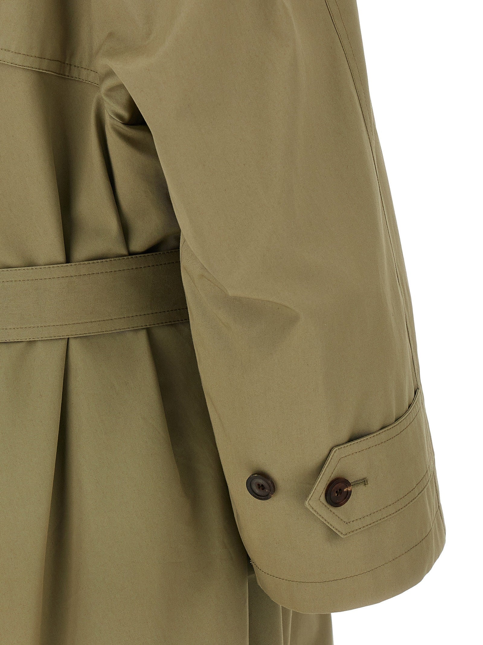 Balenciaga Draped Neck Trench women Coat