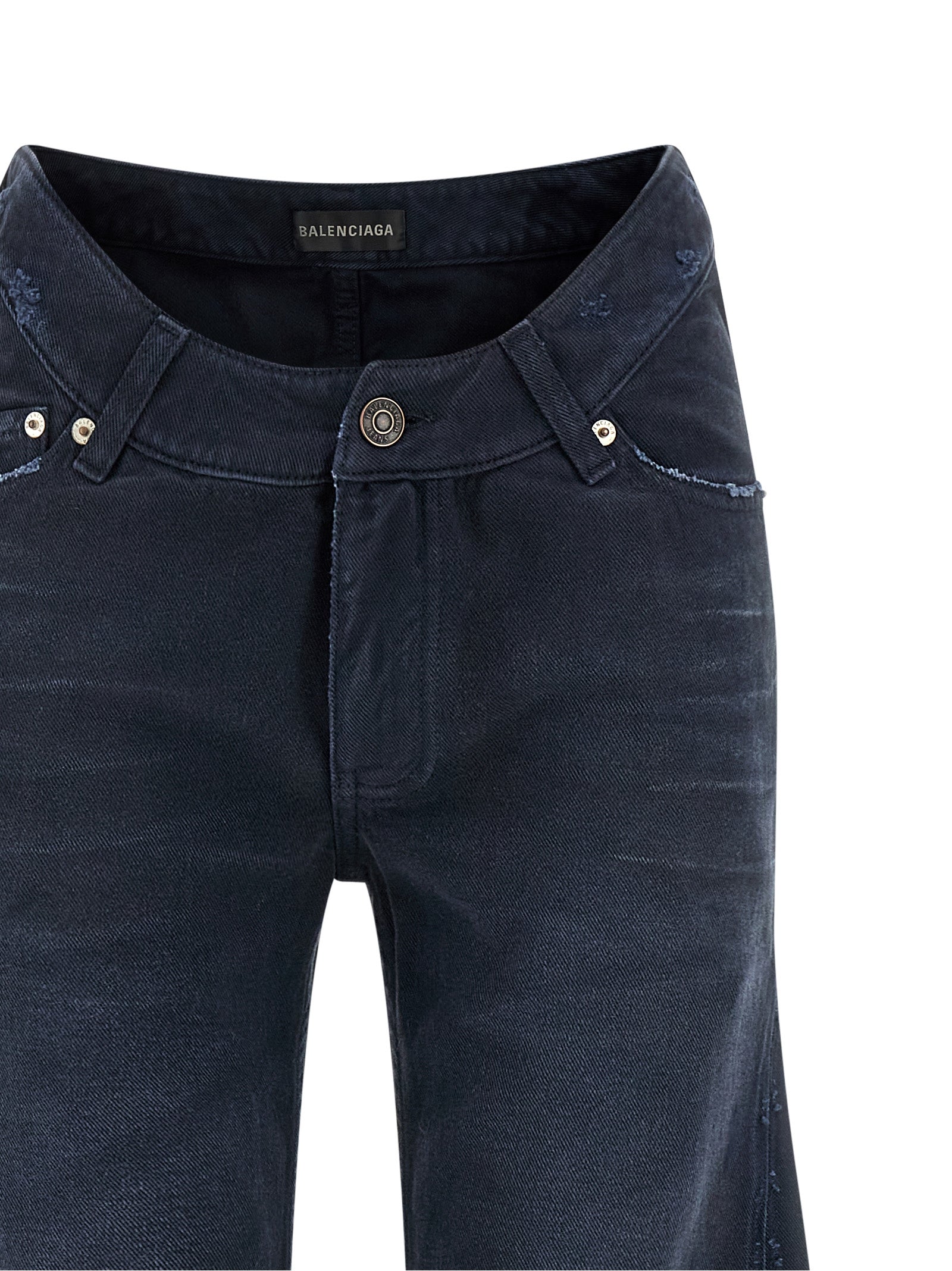Balenciaga Women Curved Waist Jeans