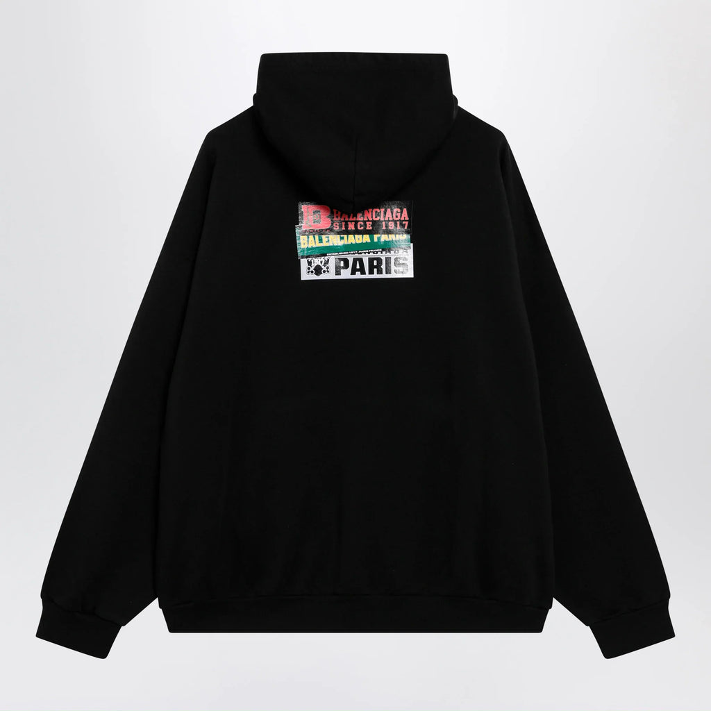 Balenciaga - Black hoodie with logo print