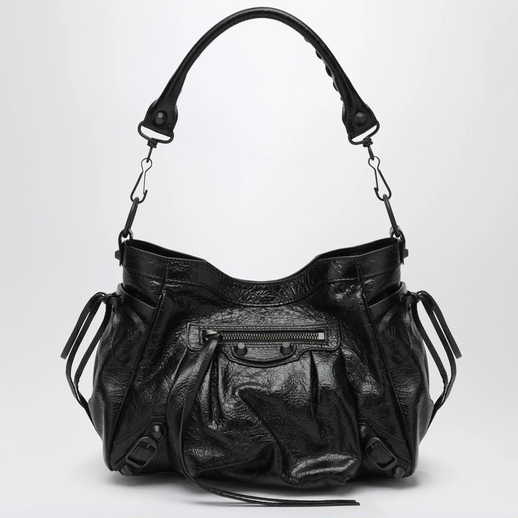Balenciaga - Small Le City bucket bag in lambskin black