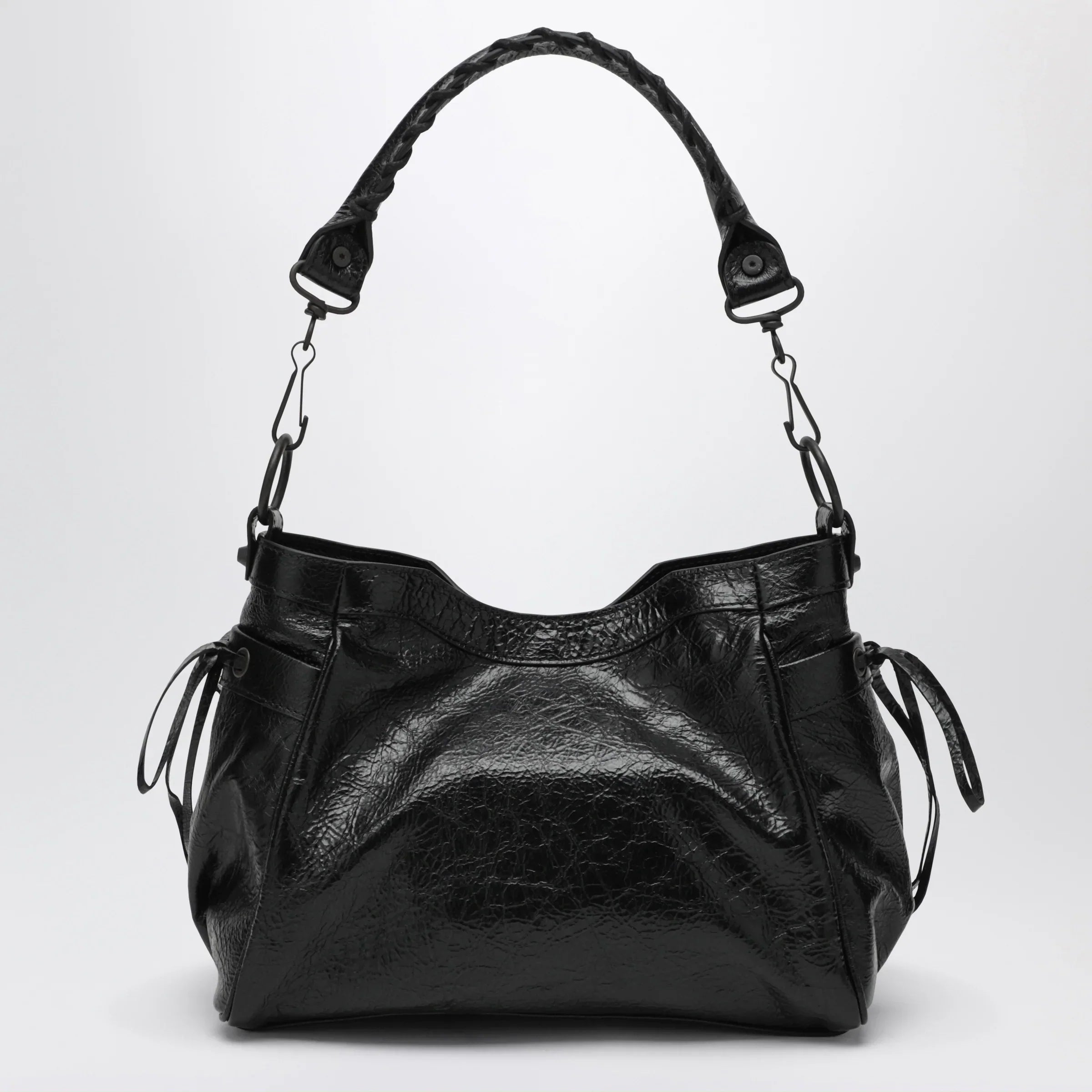 Balenciaga - Small Le City bucket bag in lambskin black