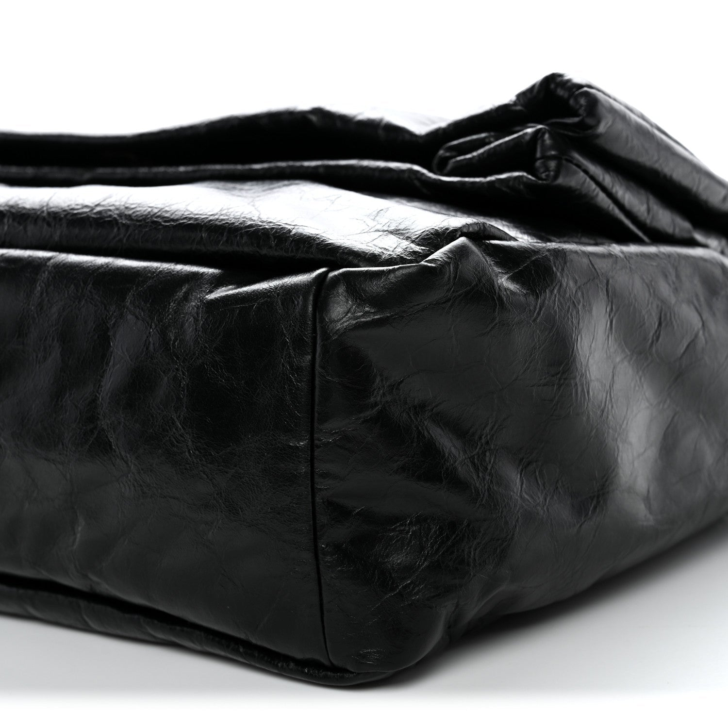 Arena Calfskin Medium Monaco Chain Shoulder Bag Black