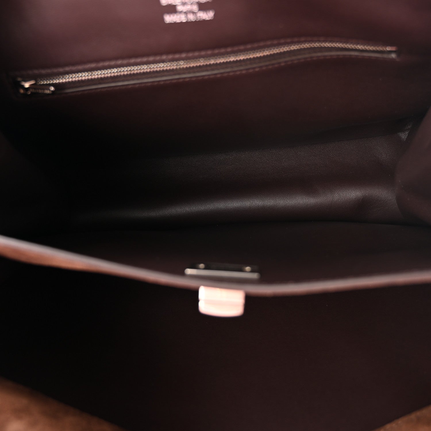 Waxed Suede Small Rodeo Top Handle Handbag Light Espresso
