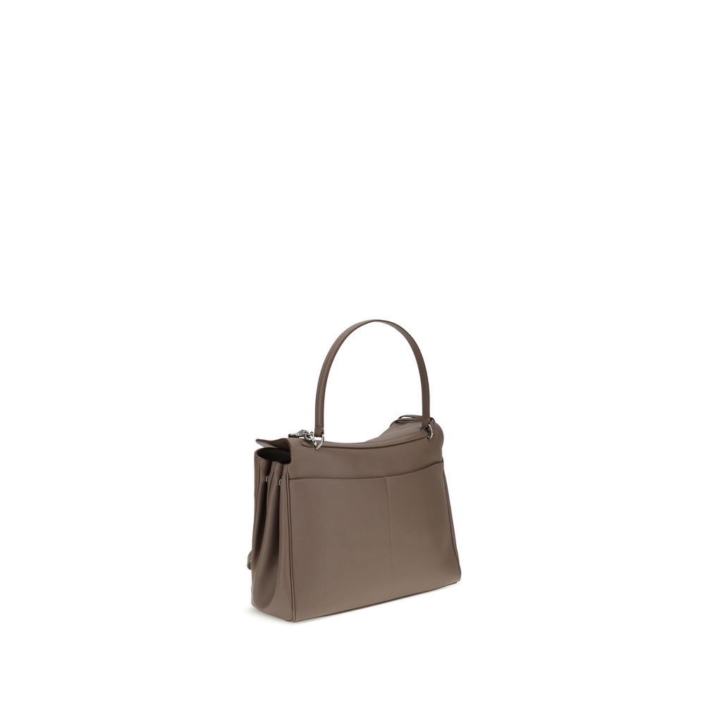 Gray Rodeo Calfskin Shoulder Bag