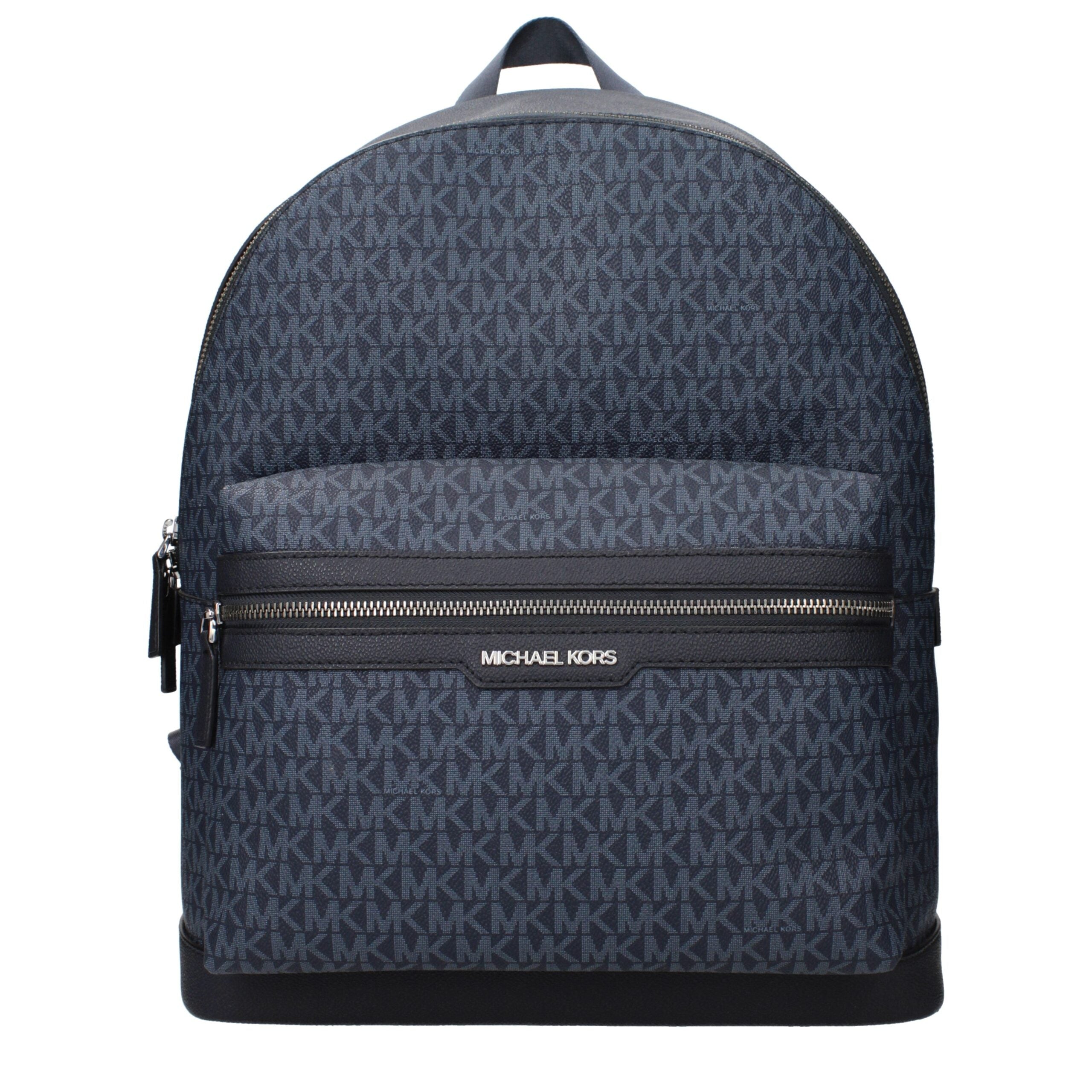 Blue Fabric Logo Backpack