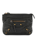 Agneau Classic Hardware M Porte-Monnaie Coin Purse Black