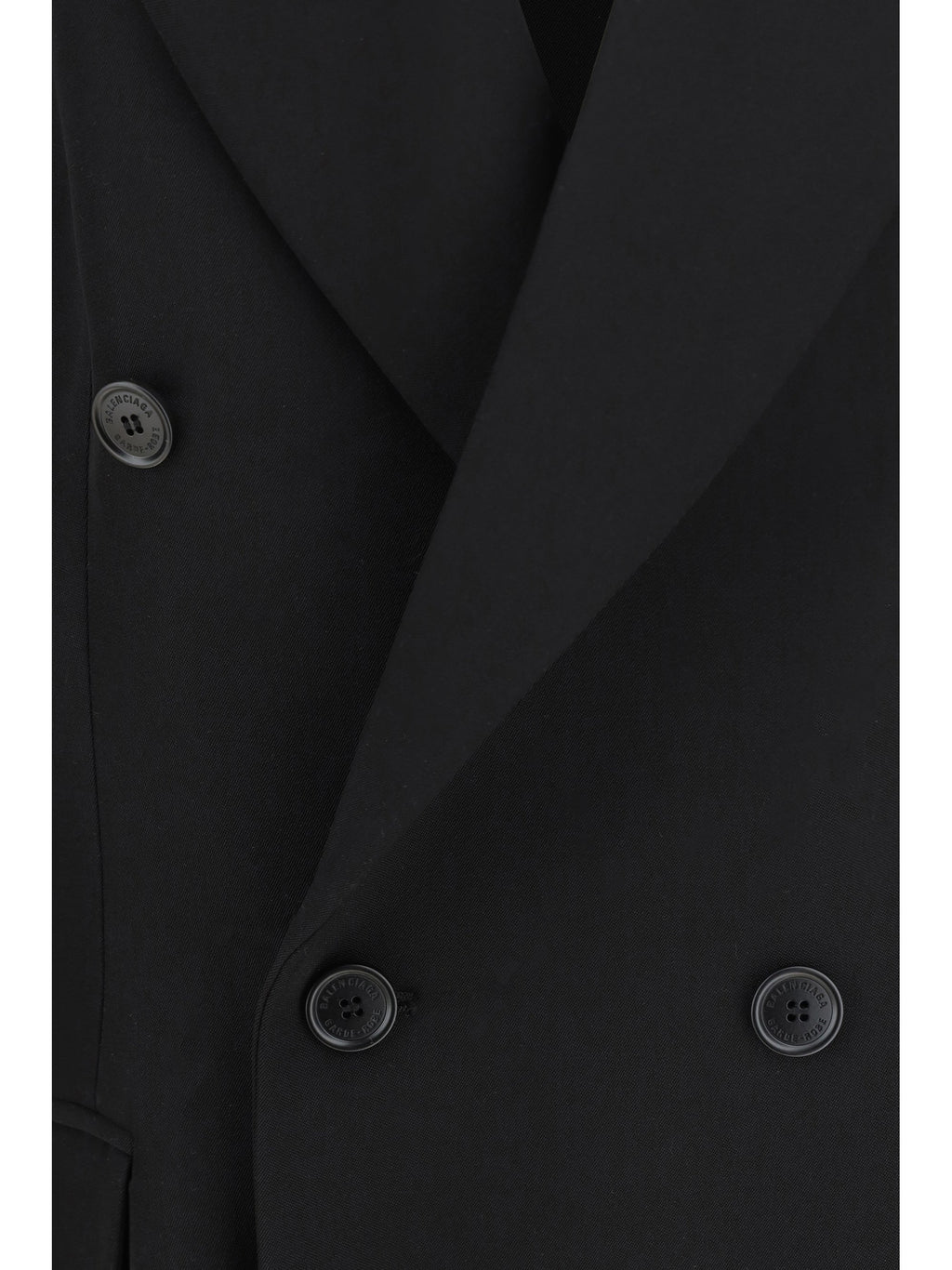 Balenciaga Wool Blazer Jacket Black Women
