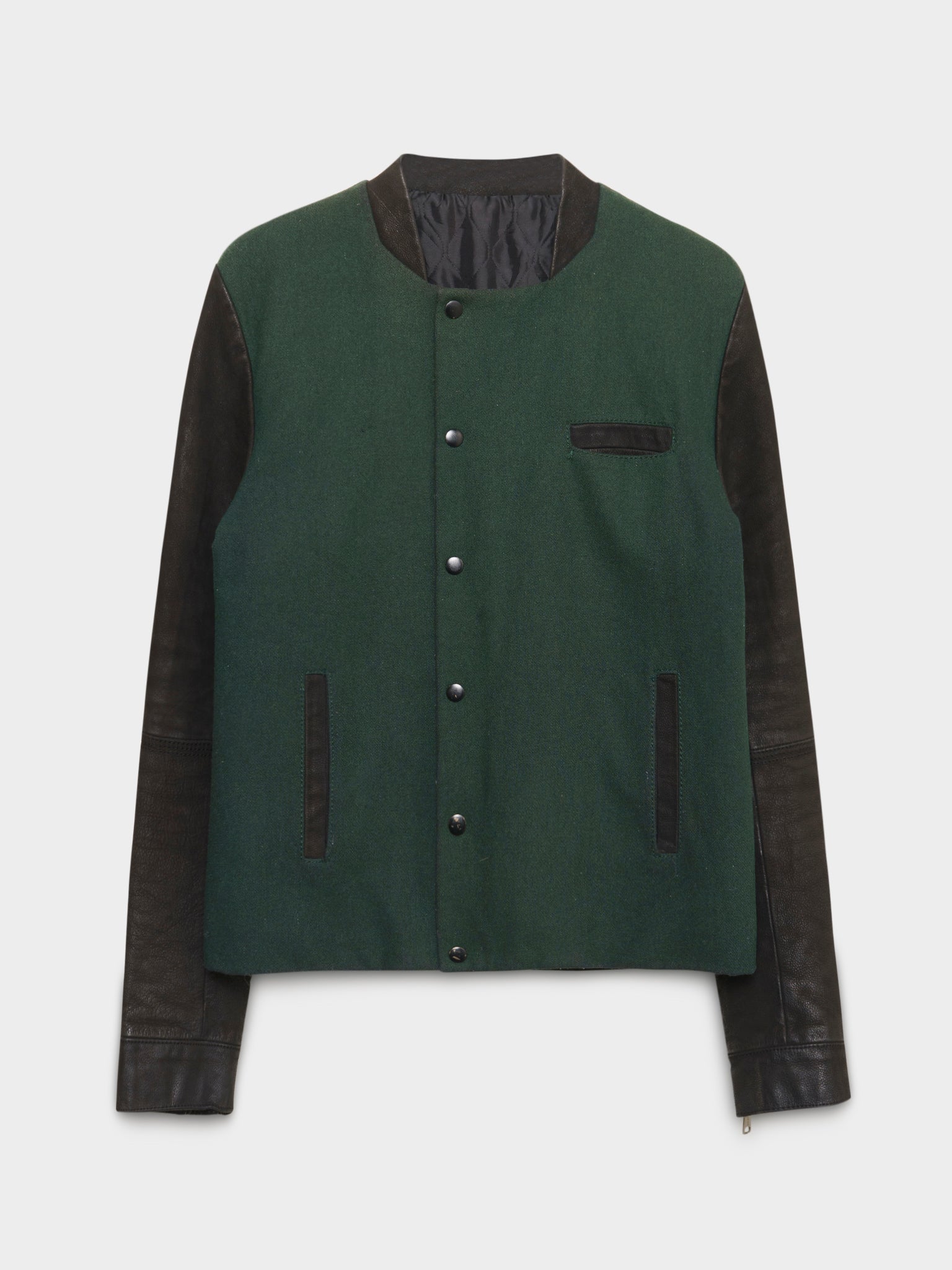 Blistered Leather Varsity women Jacket