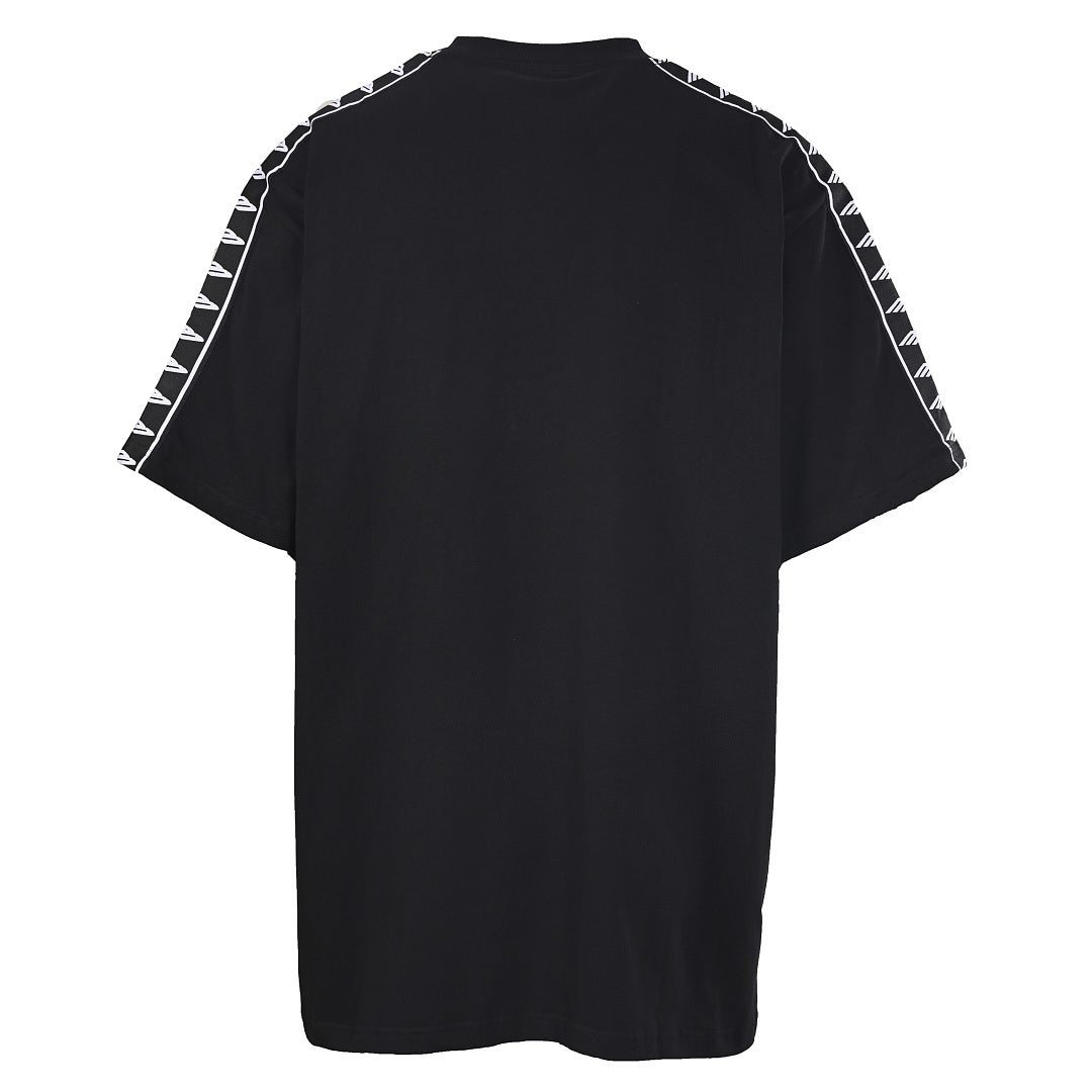 BALENCIAGA 3B Logo-Tape Short-Sleeve T-Shirt