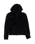 Balenciaga Velour Hoodie Rhinestone "Black"