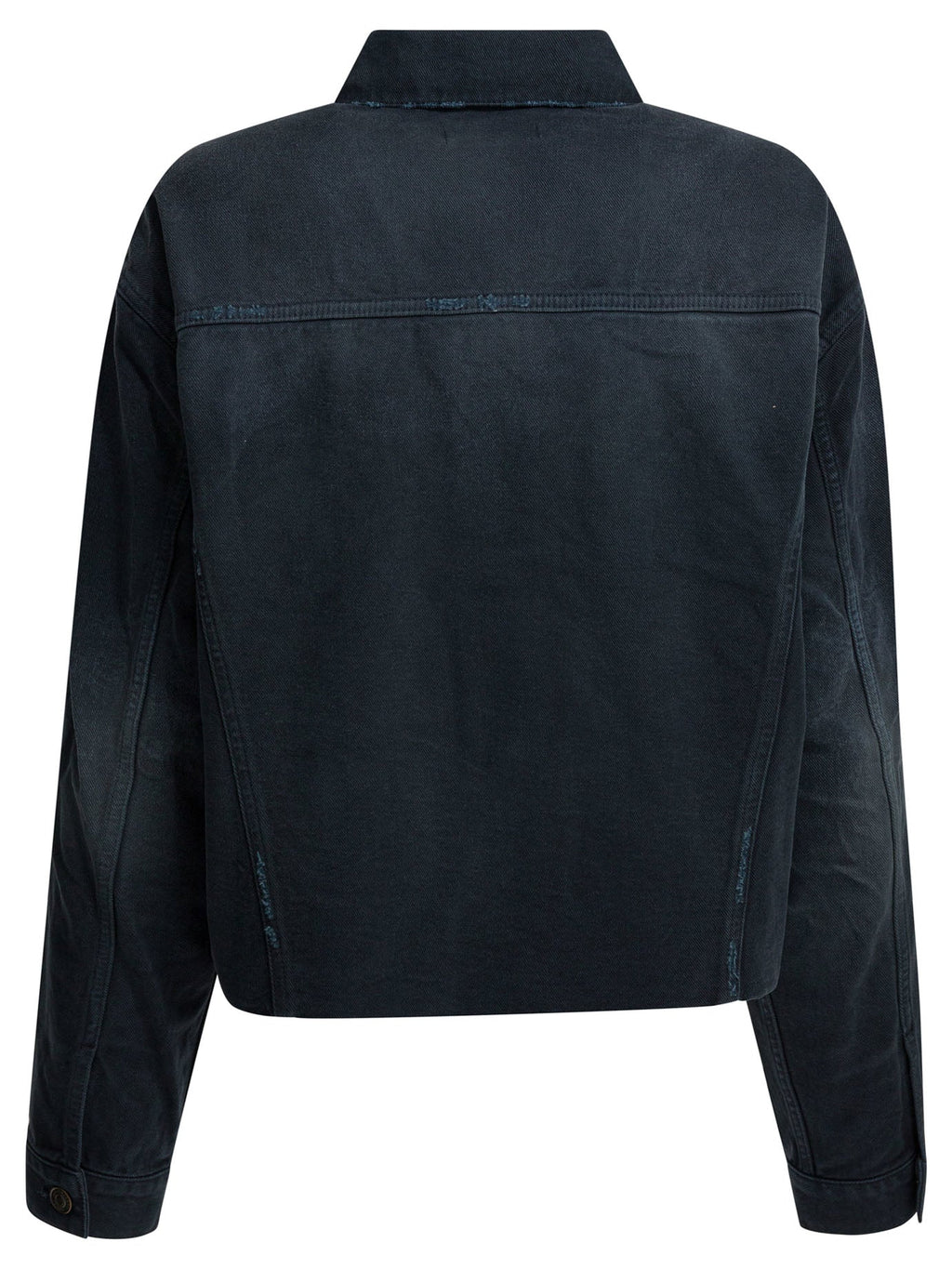 Balenciaga Denim Jacket Old Effect Blue Women