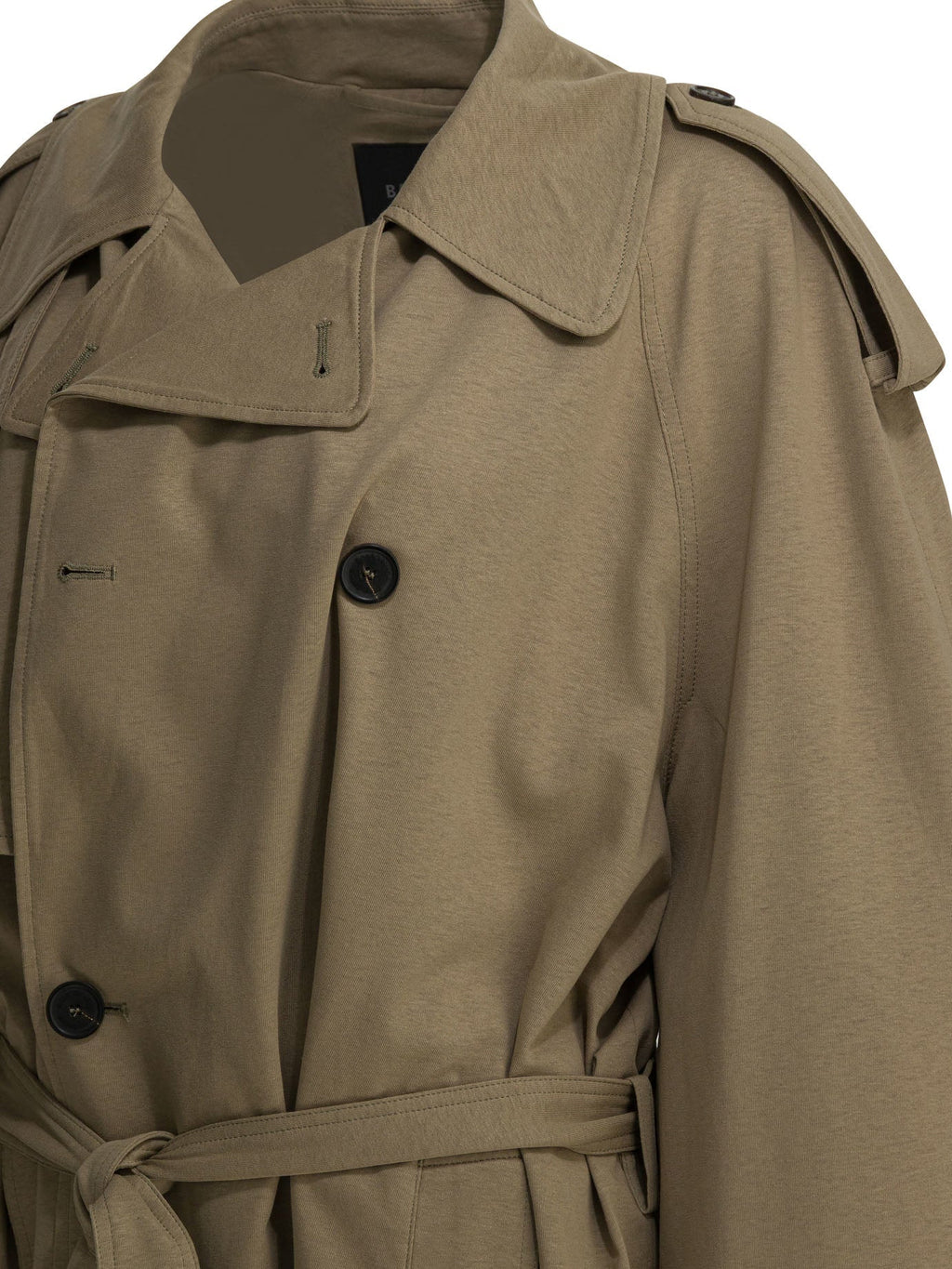 Balenciaga Short Trench Coat Beige Women
