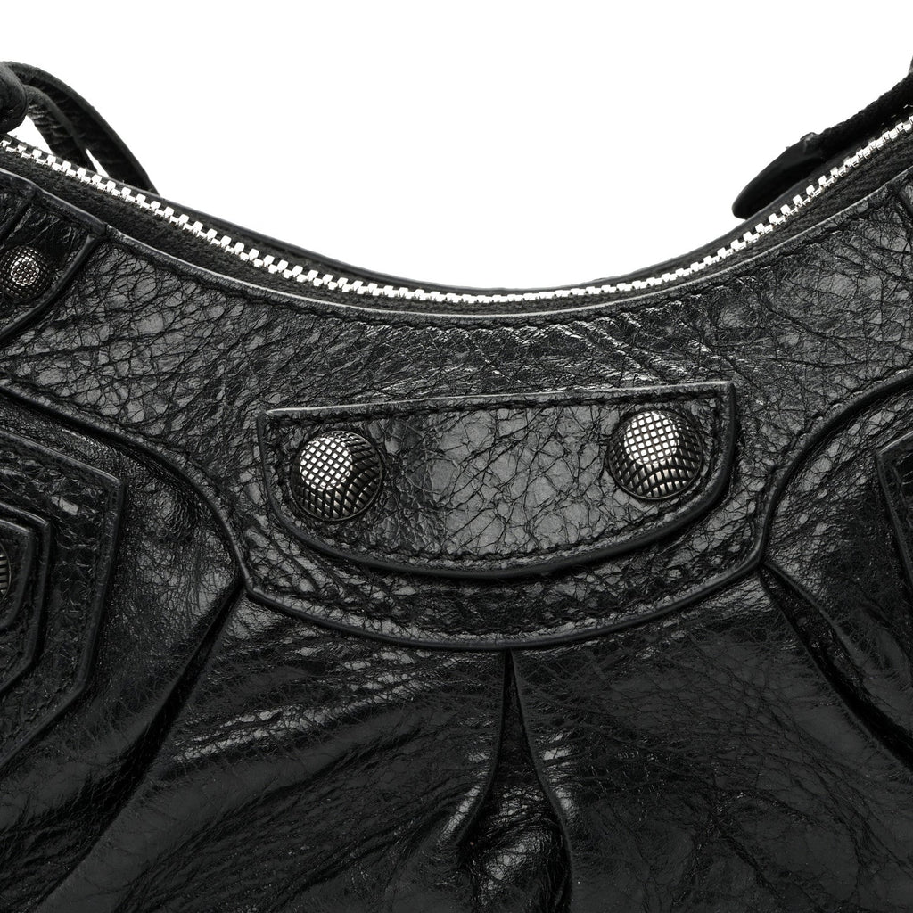 Agneau Arena Le Cagole Shoulder Bag XS Black