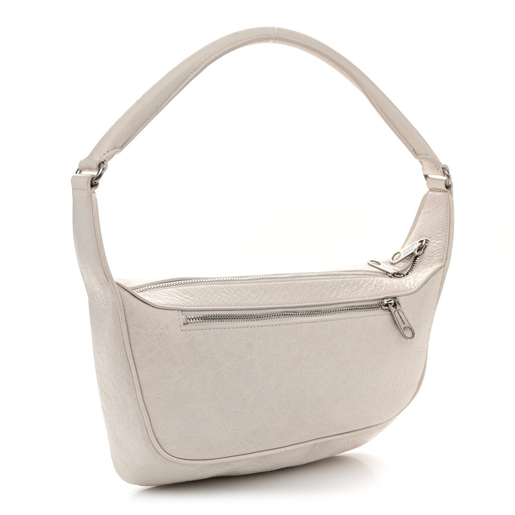 Arena Lambskin Raver Shoulder Bag Nacre