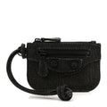 Denim Crystal Coin Purse Black
