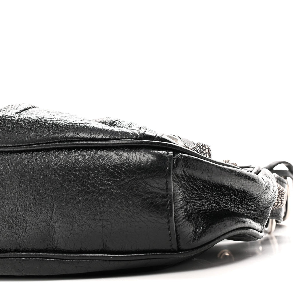 Agneau Arena Le Cagole Shoulder Bag XS Black