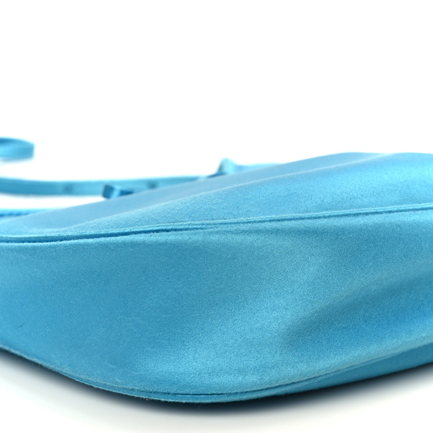 Satin Small Leopolda Shoulder Bag Blue