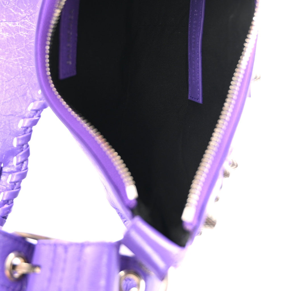 Agneau Arena Le Cagole Shoulder Bag XS Purple