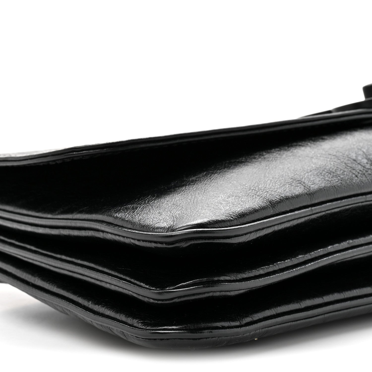 Calfskin Medium BB Soft Flap Bag Black