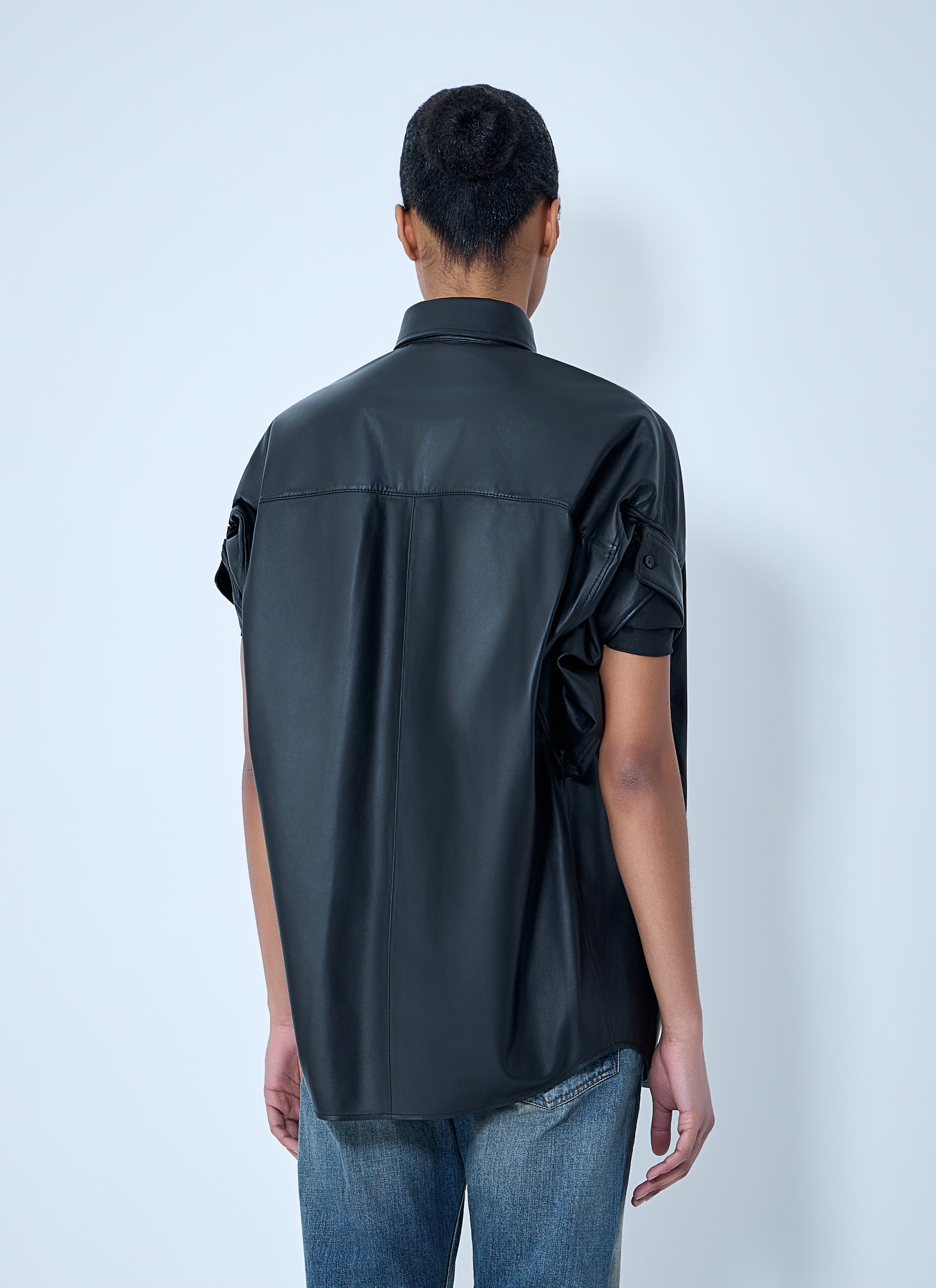 Balenciaga Women Tucked Sleeve Shirt