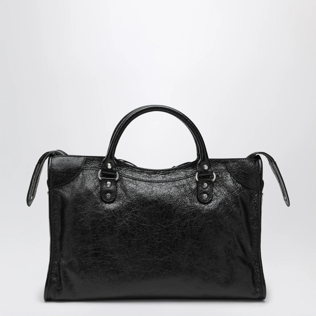 Balenciaga - Le City Medium bag in Arena lambskin leather black