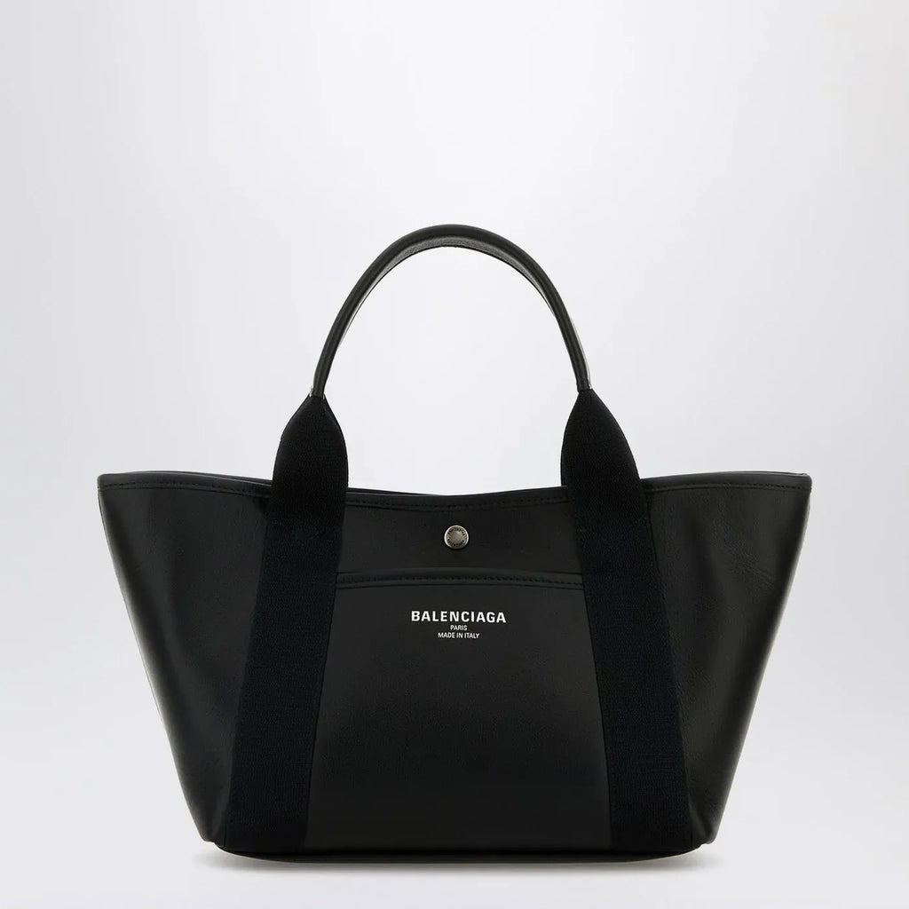 Balenciaga - Biarritz shopping bag in black leather