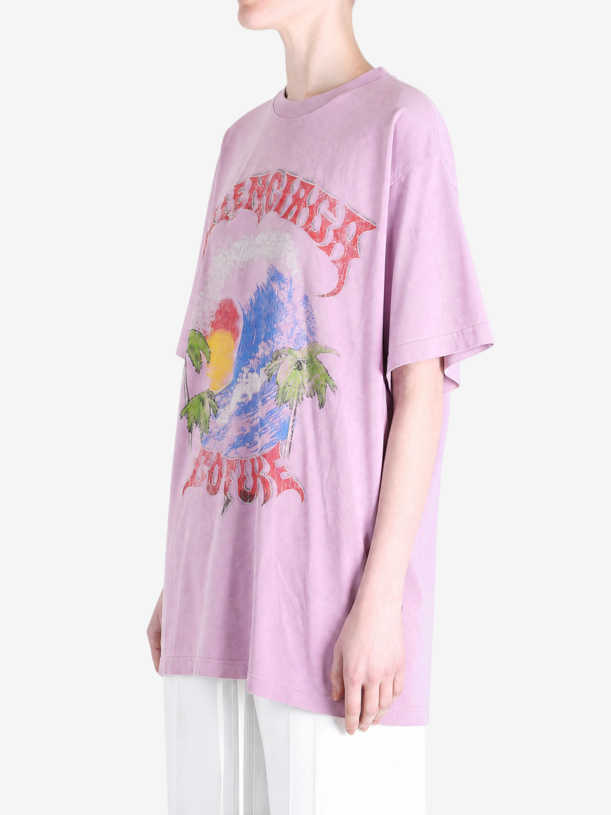 BALENCIAGA - Womens Vintage Surfer Oversized T-Shirt