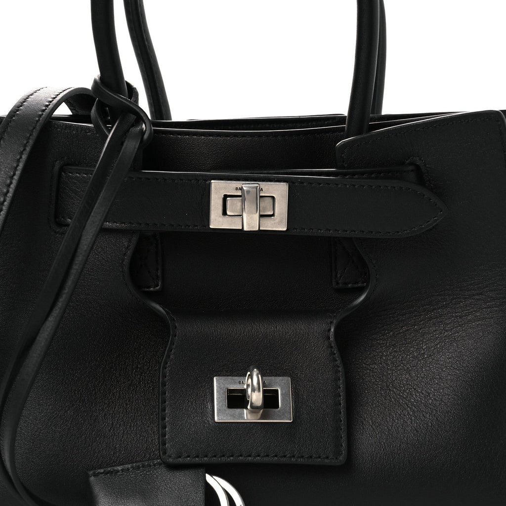 Smooth Calfskin Mini Bel Air Carry All Bag Black