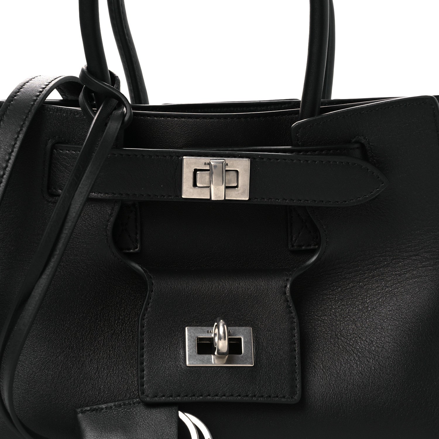 Smooth Calfskin Mini Bel Air Carry All Bag Black