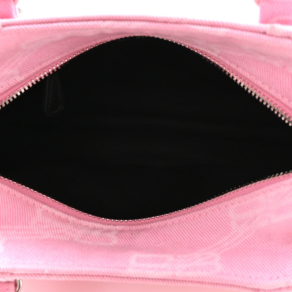 Denim BB Monogram Neo Cagole Handbag XS Pink