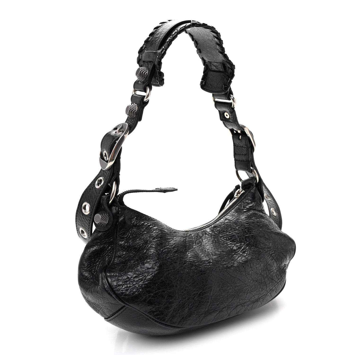 Agneau Arena Le Cagole Shoulder Bag XS Black