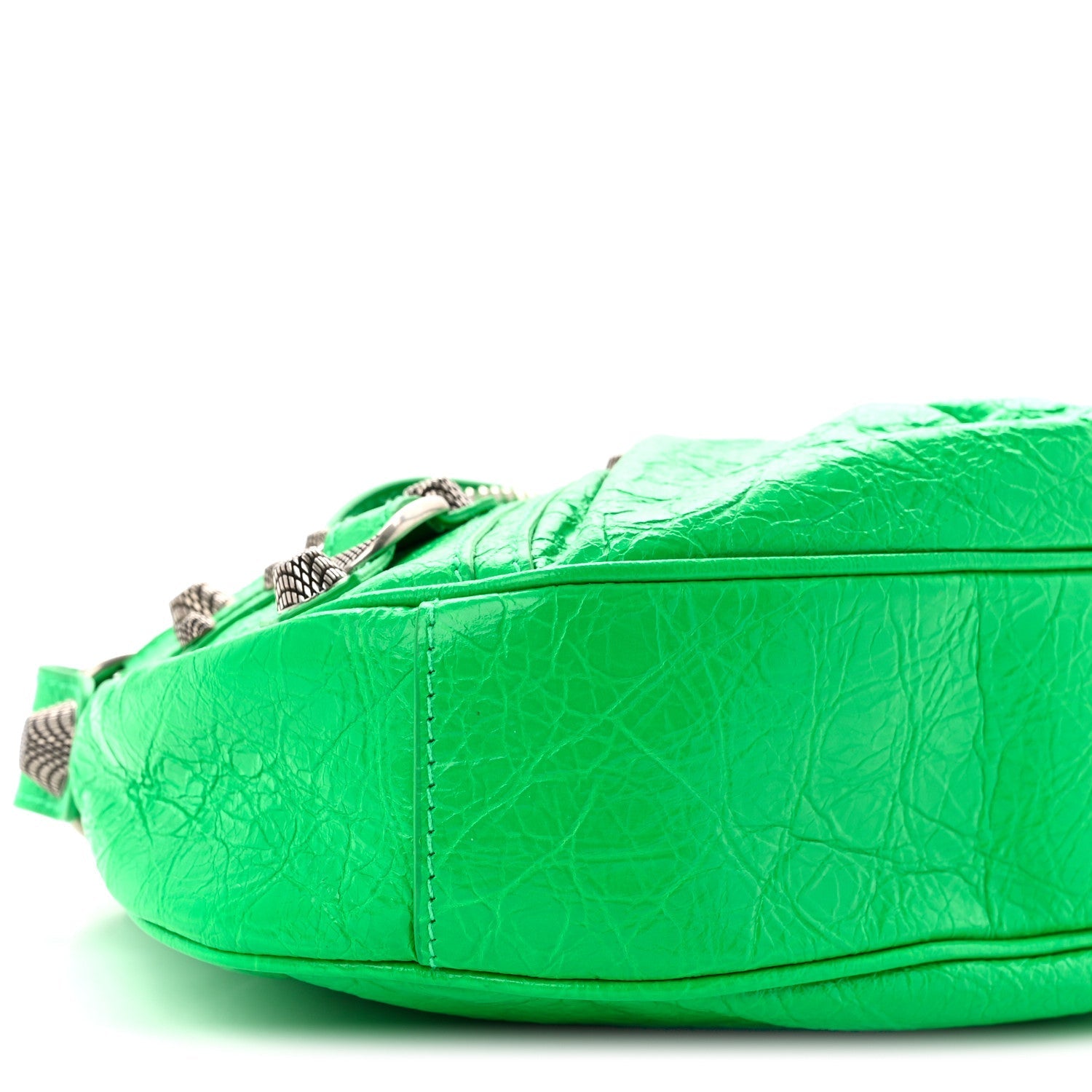Agneau Arena Le Cagole Shoulder Bag XS Vivid Green
