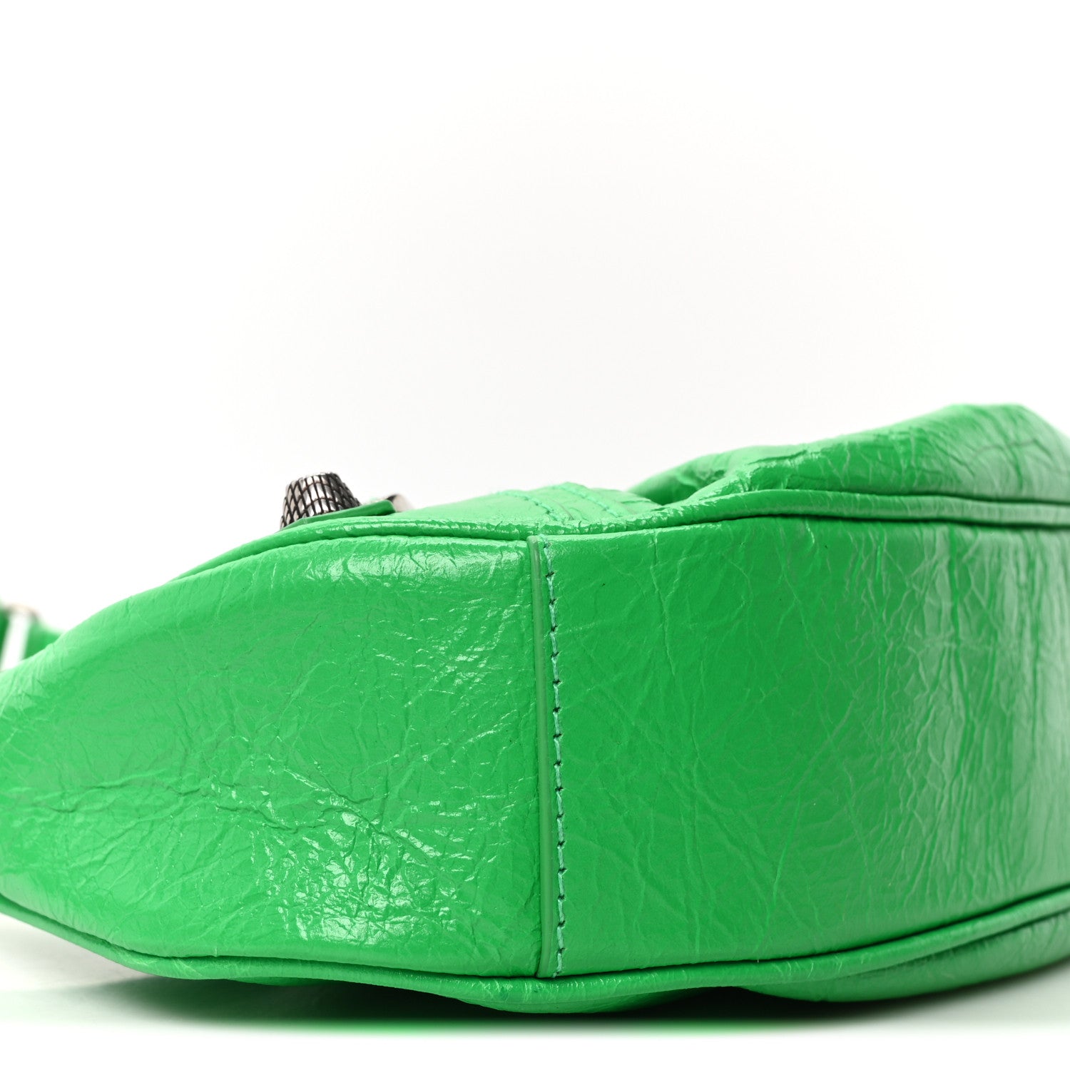 Agneau Arena Le Cagole Shoulder Bag XS Vivid Green
